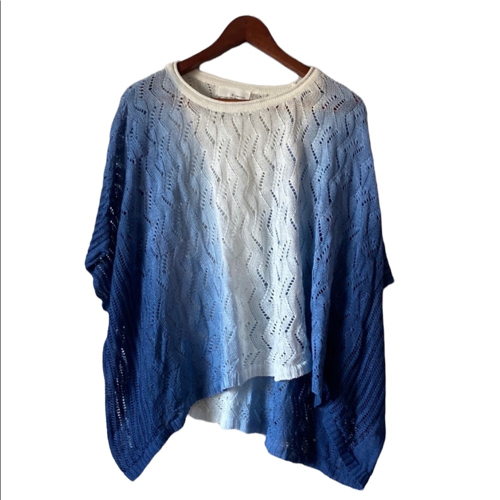 Women’s S-Twelve Lightweight Ombré Blue Sweater